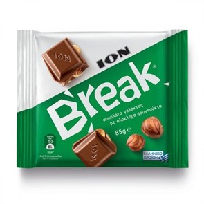 Break шоколад молочный с цельным лесным орехом 85 гр