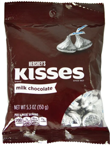 Hershey's Kisses конфеты со вкусом молочного шоколада с орехами 36 гр.