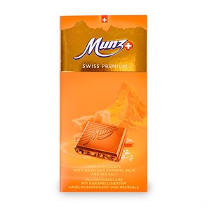 Munz Swiss Premium молочный шоколад с карамелизированным фундуком 100 гр