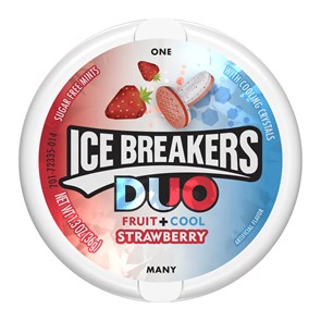 Ice Breakers Duo Strawberry леденцы со вкусом клубники и мяты 36 гр