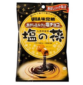 UHA Mikakuto карамель соленая ШИОНОХАНА с молочным шоколадом 80 гр