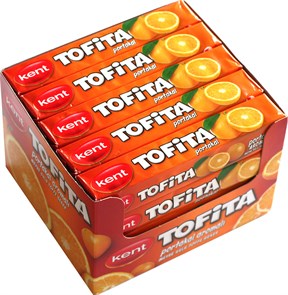 Tofita Orange жевательная конфета со вкусом апельсина 47 гр
