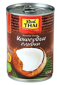 Real Thai Кокосовые сливки жирность 70% 400 мл
