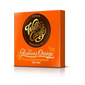 Willies Cacao Luscious Orange горький шоколад с апельсином 50 гр