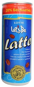 Lotte Let's be Latte напиток кофейный безалкогольный 240 мл