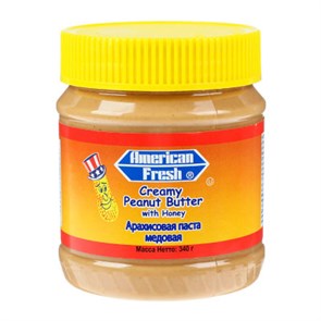 УДAmerican Fresh арахисовая паста медовая 340 гр