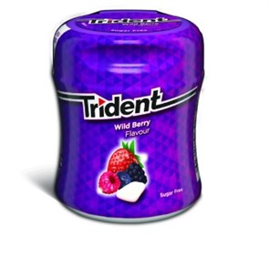 Trident Wild Berry жевательная резинка лесная ягода 82,6 гр