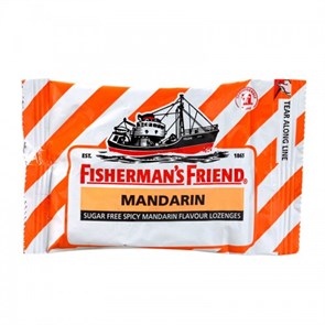 Fisherman's Friend MANDARIN мятные леденцы со вкусом мандарина и грейпфрута 25