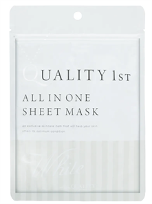 Quality 1st All In One Sheet Mask White 5 Увлажняющая маска для лица выравнивающая цвет кожи 5 шт