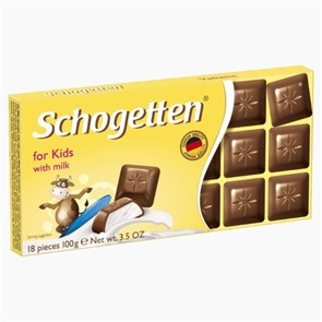 Schogetten For Kids молочный шоколад со вкусом ванили 100 гр