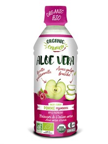 Organic Crunch напиток на основе алоэ вера со вкусом яблока и малины 350 мл
