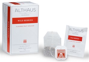 УДAlthaus Wild Berries питок чайный ароматизированный с ароматом лесных ягод пакетированный 20 пакет