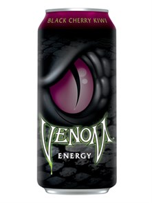Venom energy cherry kiwi напиток газированный тонизирующий 473 мл