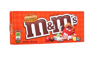 M&M's Peanut Butter шоколадное драже с арахисовой пастой в коробке 85,1 гр.