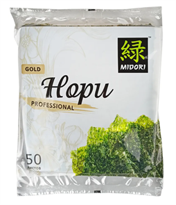 Midori Professional Gold Суши Нори ламинария жареная 50 листов 130 гр
