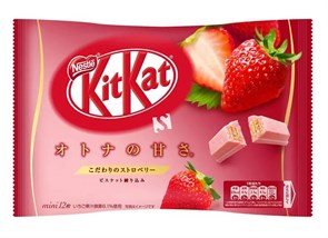 Kit-Kat Strawberry Mini 12 Pieces шоколадные батончики клубника 141 гр