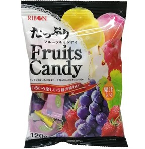 Ribon Fruits Candy карамель ассорти из пяти вкусов 120 гр