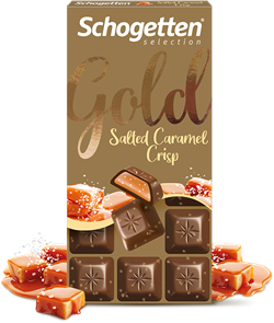 Schogetten Salted Caramel Crisp шоколад молочный с хрустящей солёной карамелью 100 гр
