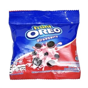 Oreo Mini Strawberry Creme печенье с клубничной начинкой 204 гр