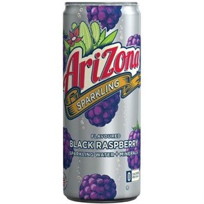 Arizona sparkling black raspberry напиток газированный со вкусом ежевики 355 мл