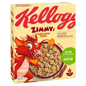 Kellogg's Zimmy's Cinnamon Stars сухой завтрак с корицей 330 гр