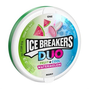 Ice Breakers Duo Watermelon леденцы со вкусом арбуза и мяты 36 гр