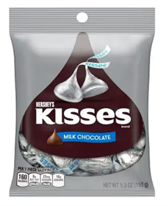 Hersheys KISSES milk chocolate шоколадные концеты 150 гр.