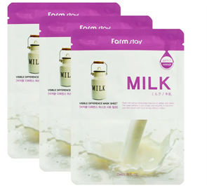 FarmStay Тканевая маска для лица с молочными протеинами 23 мл