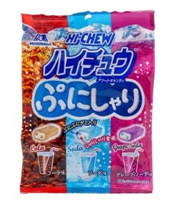 Morinaga Hi-Chew жев. конфеты 3 вкуса напитков (содовая, кола, виноградная) 68 гр