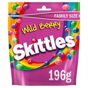 Skittles Wild Berry жевательные конфеты Лесные ягоды 196 гр