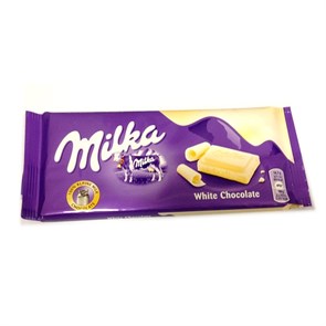 Milka White Chocolate плитка белого шоколада 100 гр