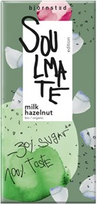 Soulmate Milk Hazelnut молочный шоколад органик фундук 80 гр