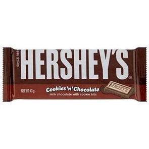 Hersheys плитка молочного шоколада 45 гр.