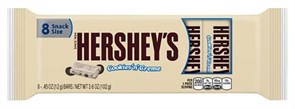 Hershey's snack size 8 creme шокол. хершис белый с кусочками печ 102 гр.