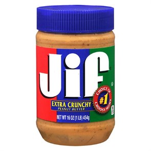 JIF Crunchy Peanut Butter арахисовая паста с дробленым орехом 454 гр