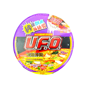 Nissin UFO лапша быстрого приготовления якисоба с кальмаром в сливочном соусе 123 гр