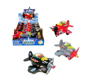 {{photo.Alt || photo.Description || 'Shark Attack игрушка самолет с конфетами 7 гр'}}