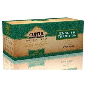 CUPFUL чай зеленый 25 пакетиков по 2 гр