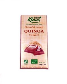 Bio Klaus Quinoa Souffle шоколад молочный с суфле из киноа 100 гр