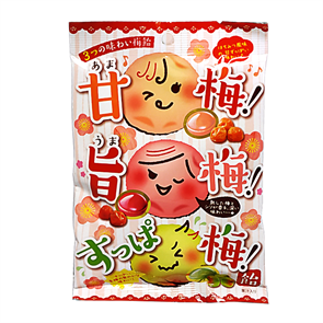 Senjaku леденцы Японская Слива 3 вкуса кисло-сладкие 65 гр