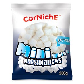 Marshmallows Mini White маршмеллоу белый 200 гр 109045 - фото 41209