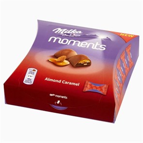 УДMilka Moments шоколадные конфеты с миндалем 100 гр