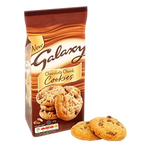 Galaxy White Chocolate Chunk Cookies печенье шоколадное 180 гр