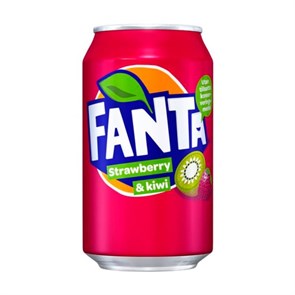 Fanta Strawerry & Kiwi газированный напиток со вкусом клубники и киви 330 мл