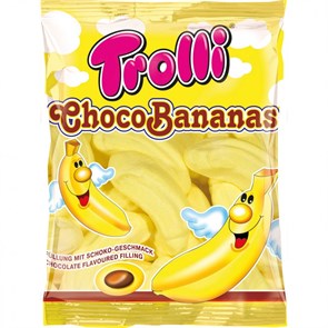 Trolli Choco Bananas суфле банан с шок. начинкой 150 гр