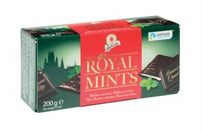 Halloren Royal Thins Mint шоколад с кремовой начинкой мята 200 гр