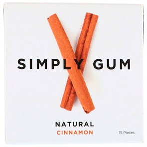 Simply Gum Natural Cinnamon натуральная жвачка со вкусом корицы