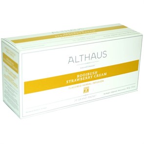 Althaus Rooibush Strawberry Cream чай травяной 20 пакетиков