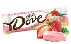 Dove шоколадный батончик со вкусом клубники 45 гр.