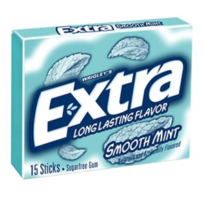 Extra Smooth Mintжевательная резинка экстра мята 35 гр